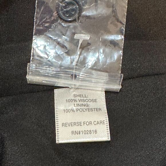 Garnet Hill Dress Size 8 Black White Bandana Print V-Neck Button-Up - Picture 8 of 9